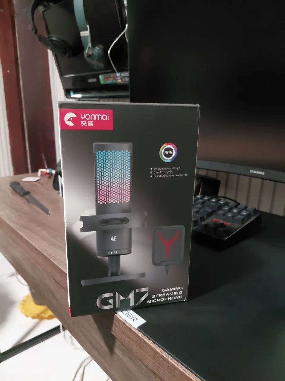 Microfone gamer gm7