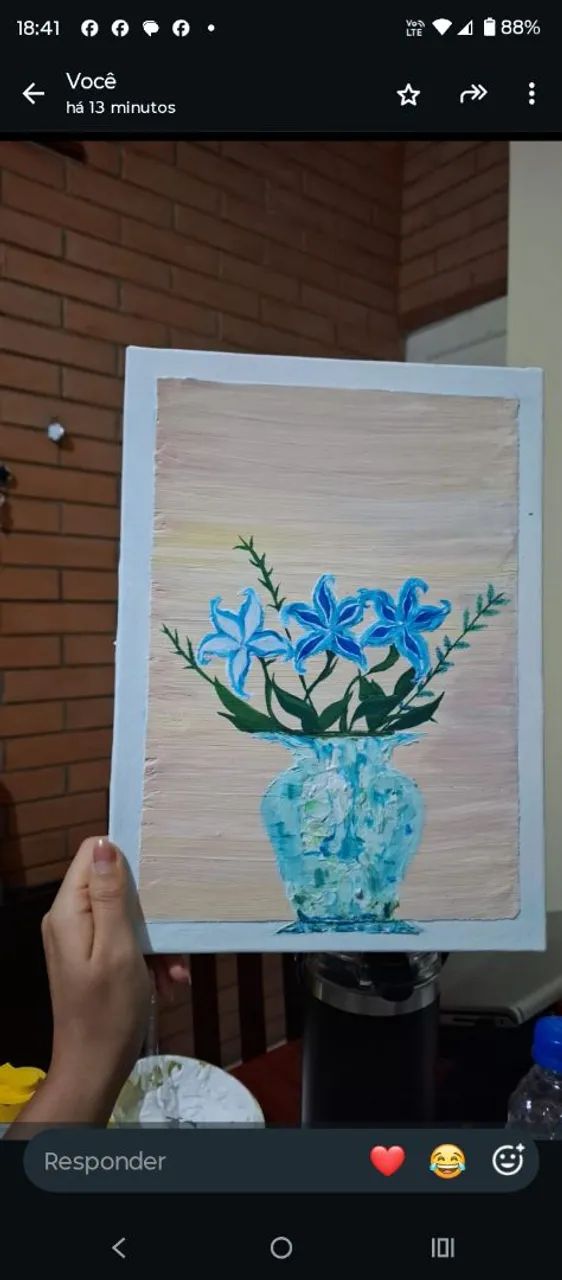 quadro feito a mão 