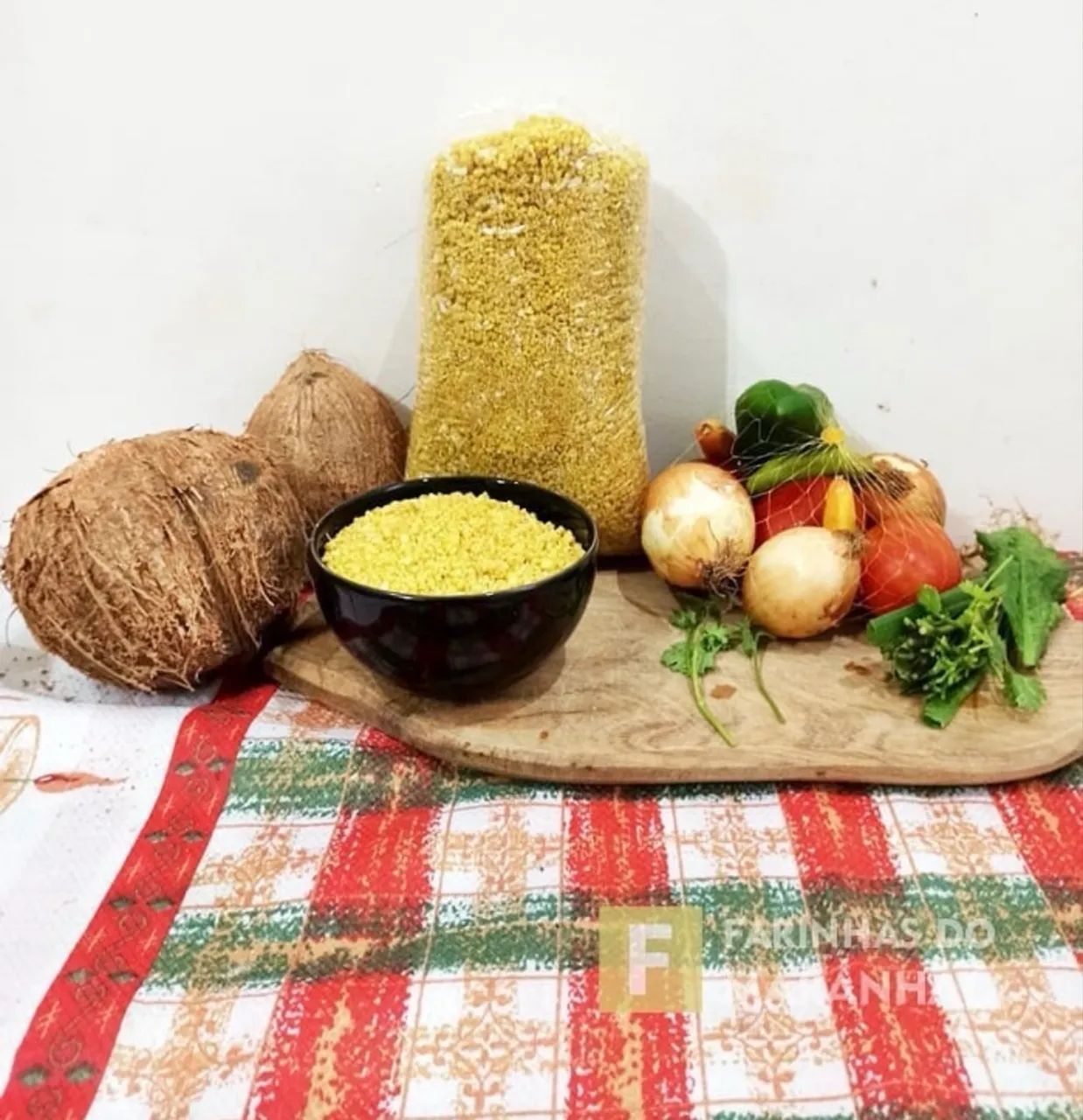 Farinha com coco