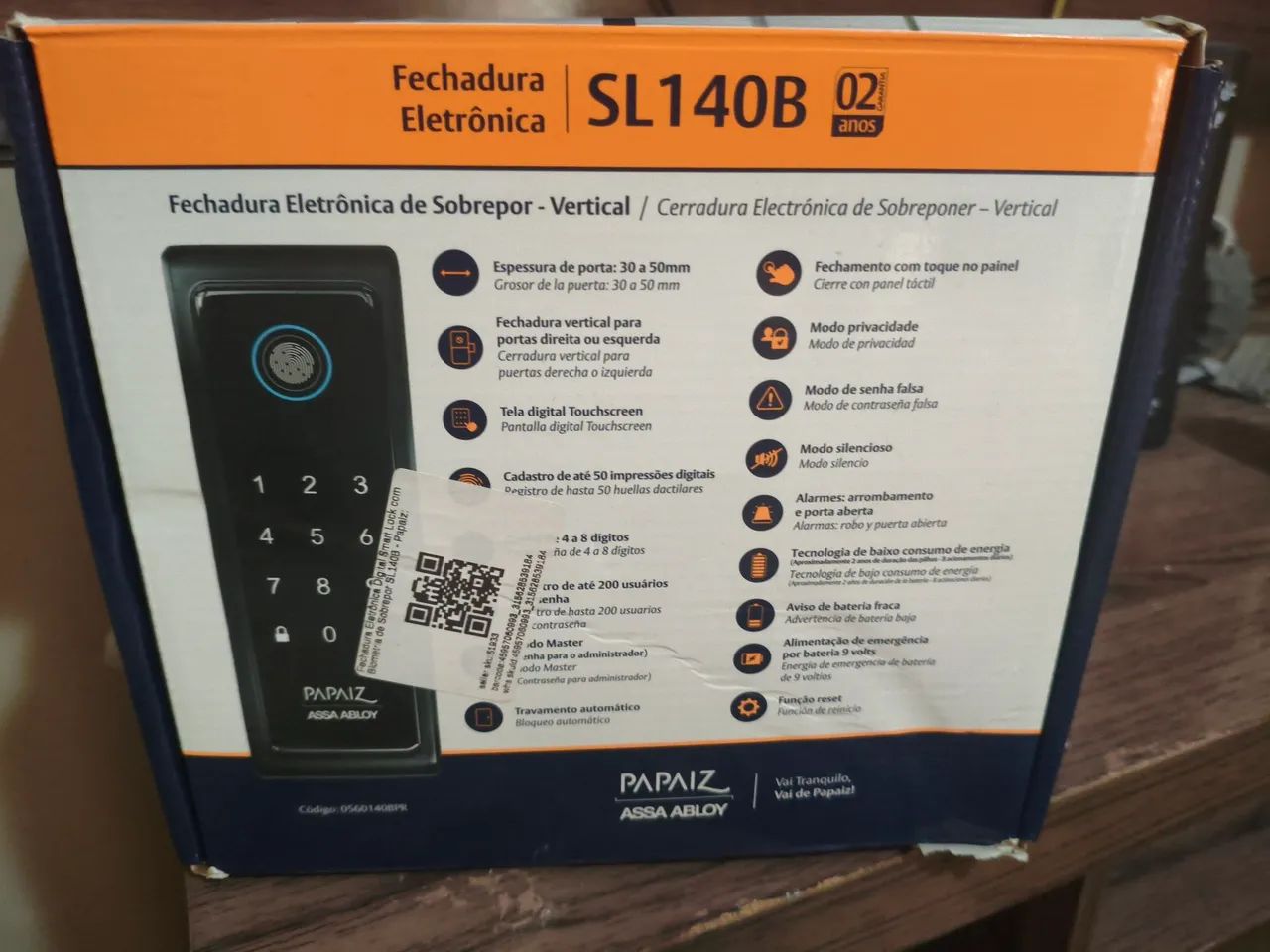 Fechadura Papais Sobrepor com Biometria  - Foto 2