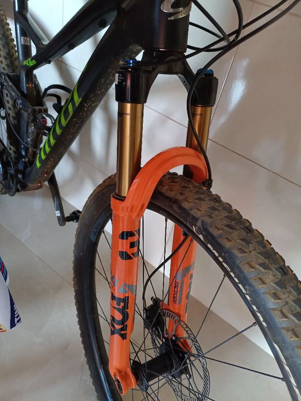 Suspensão Fox Kashima Factory Stepcast 120mm - Foto 5