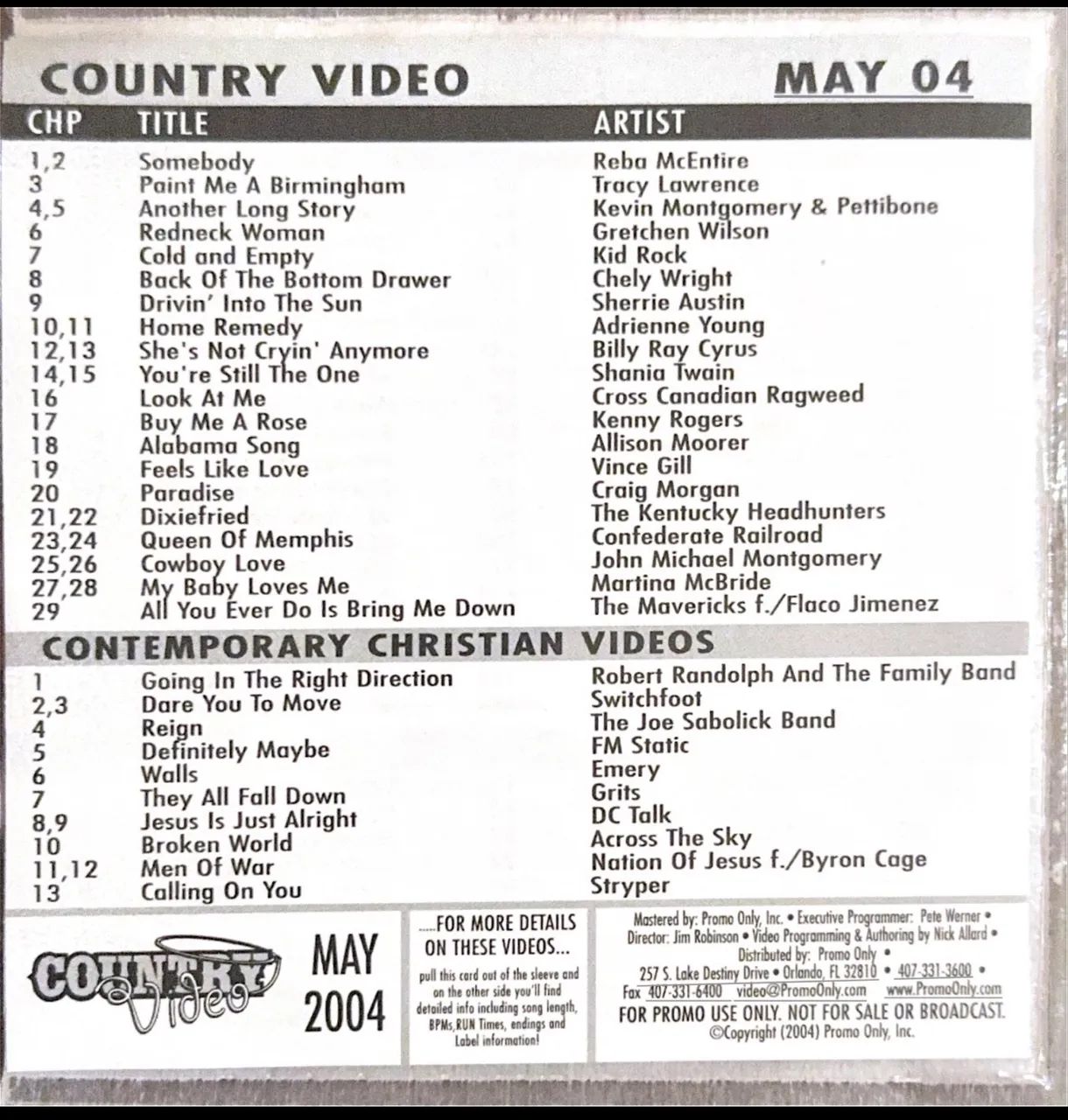 Promoonly DVD Country Video Maio 2004 - Foto 4