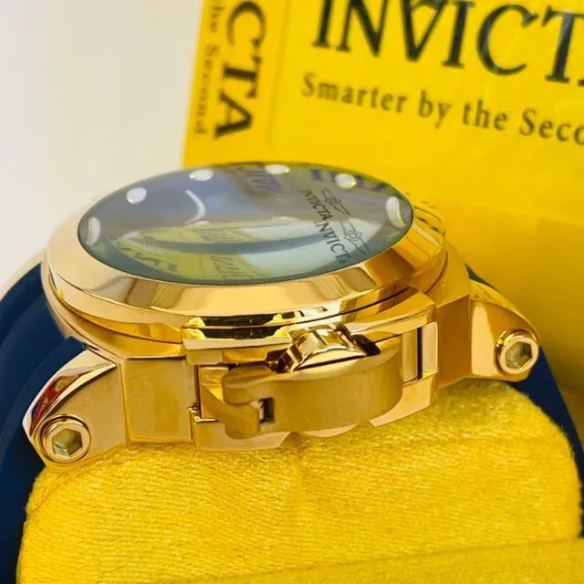 Relógio INVICTA AUTOMÁTICO _ COALITION FORCES AZUL COM DOURADO  - Foto 3