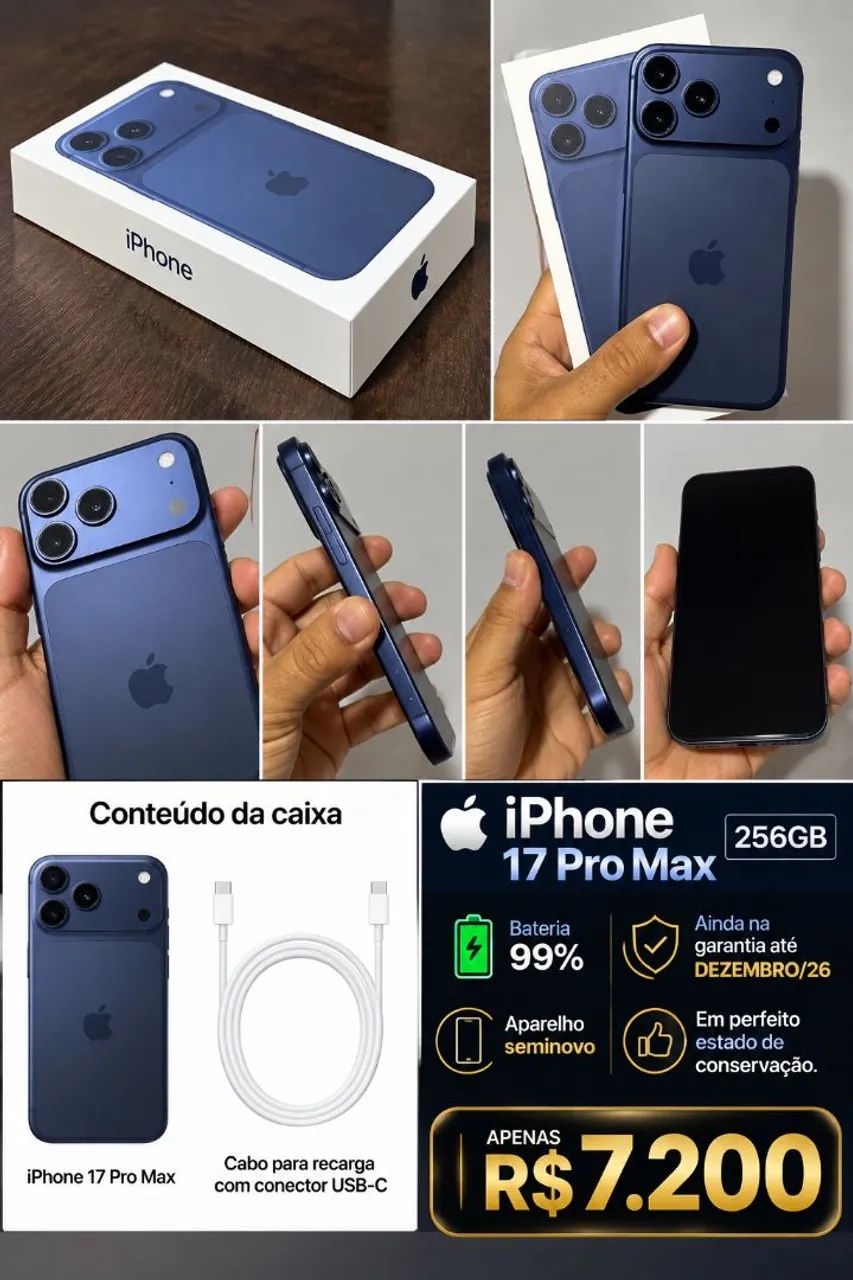 Iphone 17 pro max  256gb - Foto 2