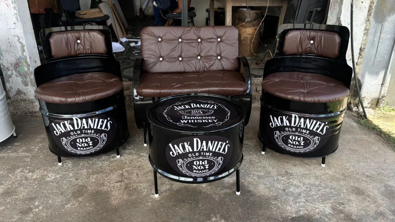 Jogo de poltronas tambor 