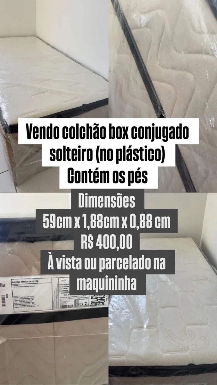 Colchão box solteiro conjugado 