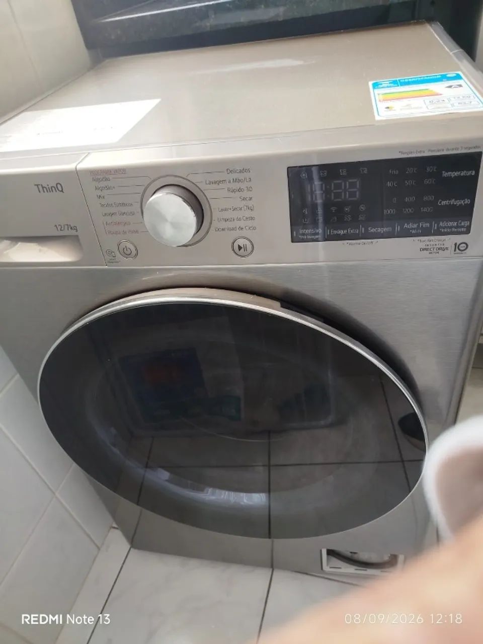 Lava e seca 12 kg da LG 