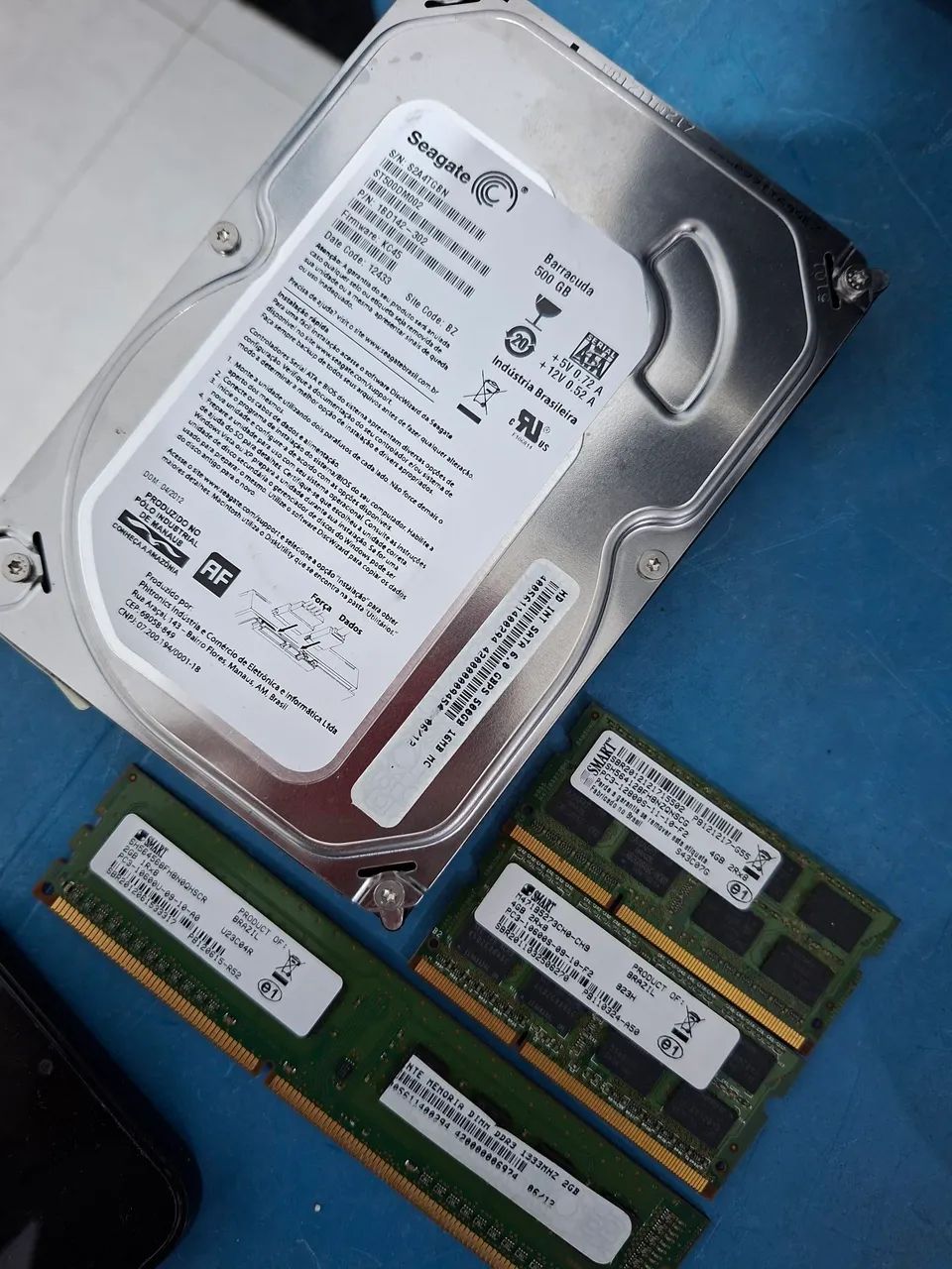 HD e memória ram