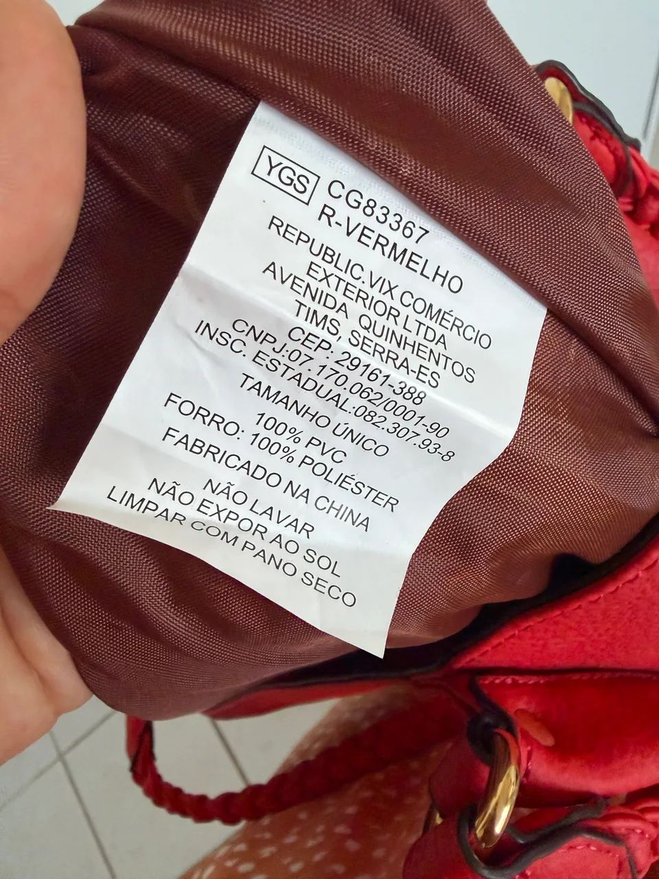 Bolsa CHENSON vermelha - Foto 4