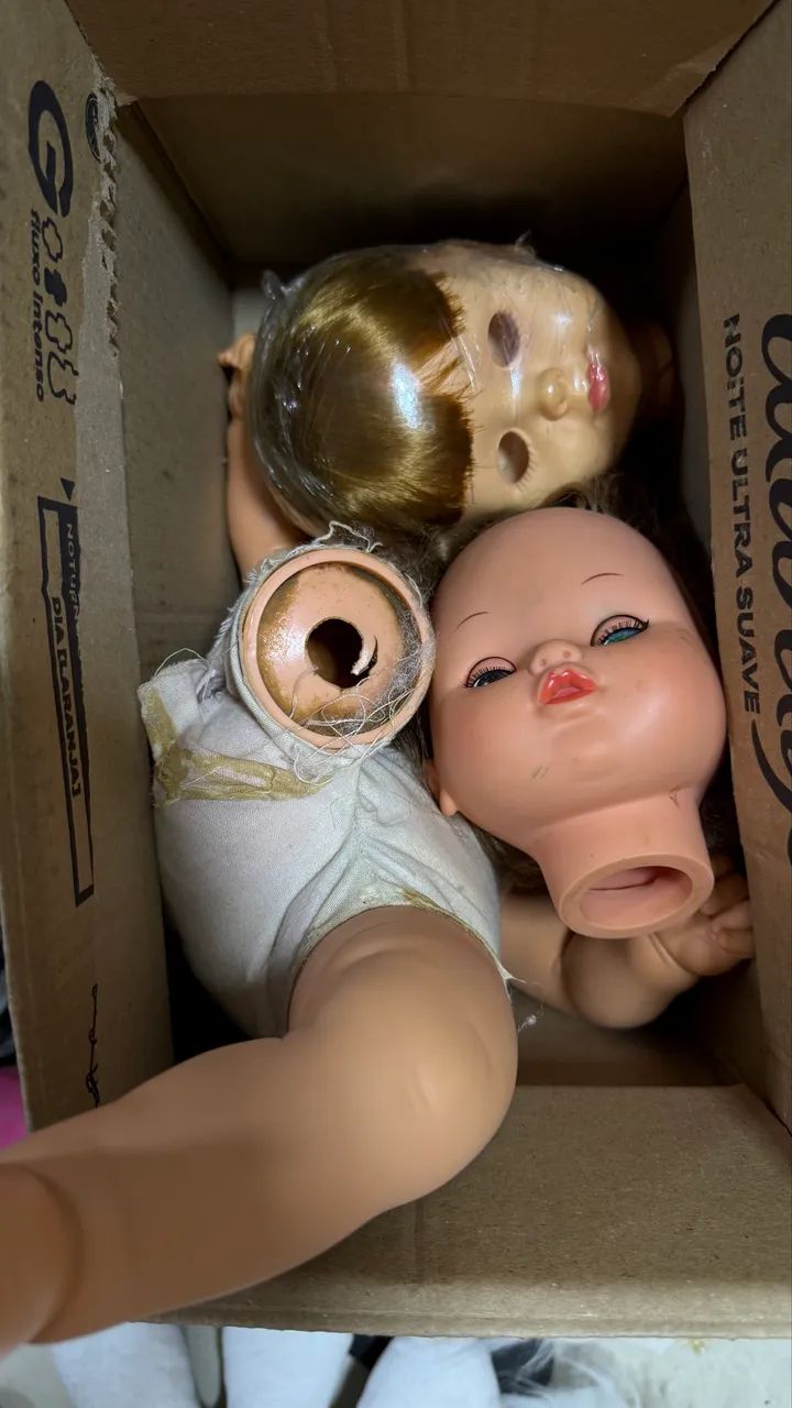 Lote de bonecas para restauro