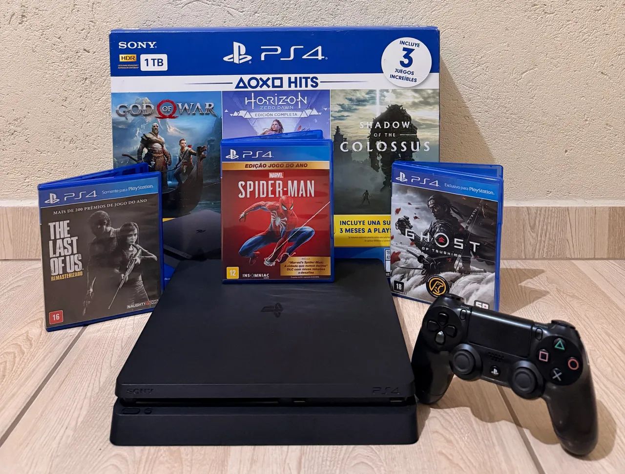 PlayStation 4 slim 1TB com SSD completo zero  - Foto 3