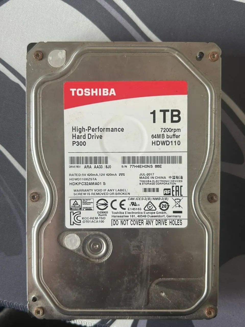 HD 1TB para Trabalho e Jogos 