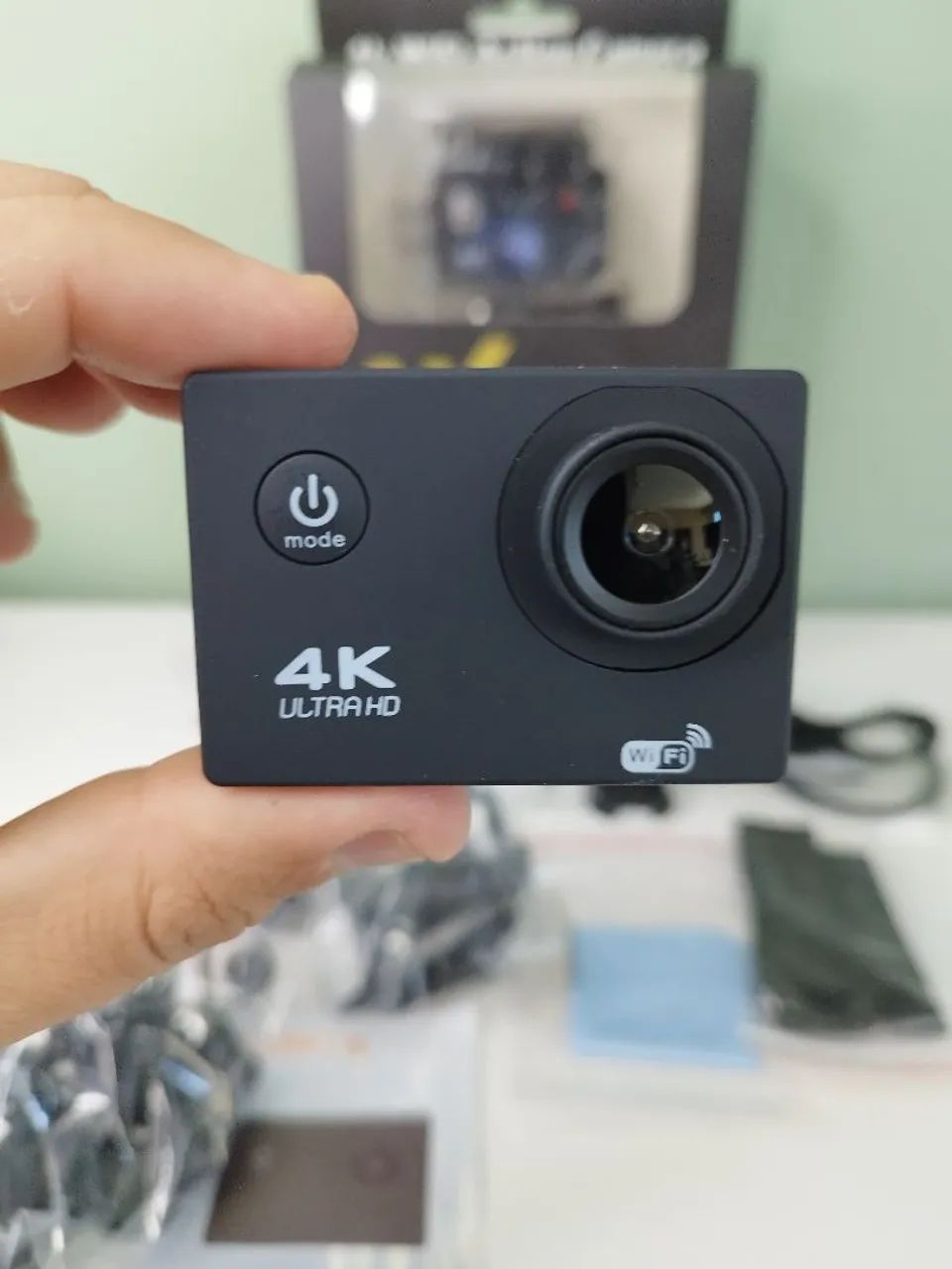 Câmera de ação 4K + Acessórios e suportes (NOVA) - Foto 3