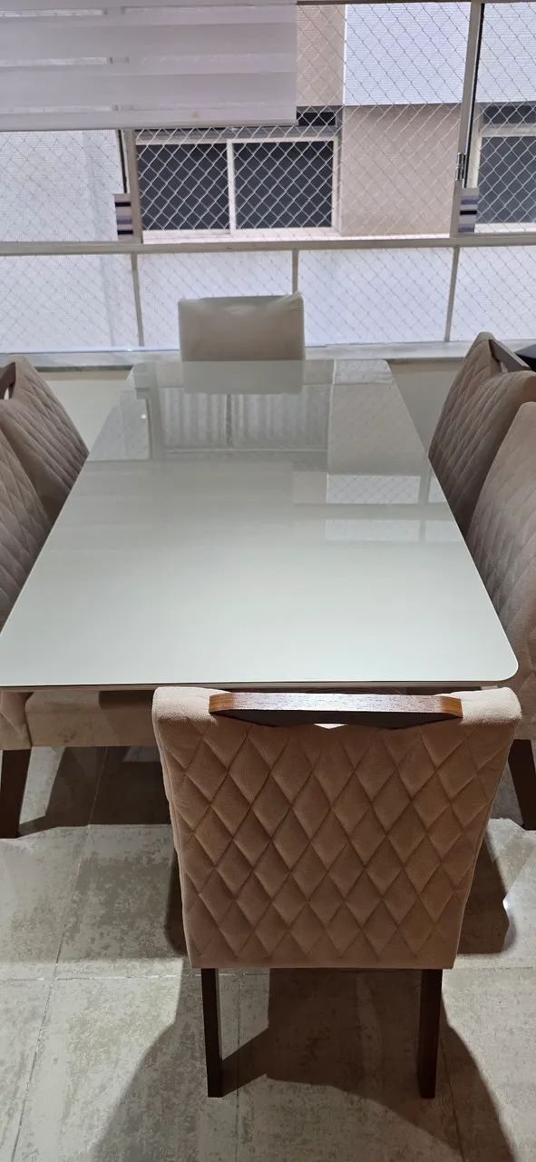 MESA DE JANTAR 6 LUGARES SEMI NOVA - Foto 2