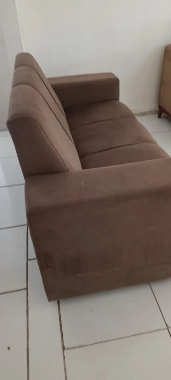 Sofá de 3 lugares de veludo  - Foto 3