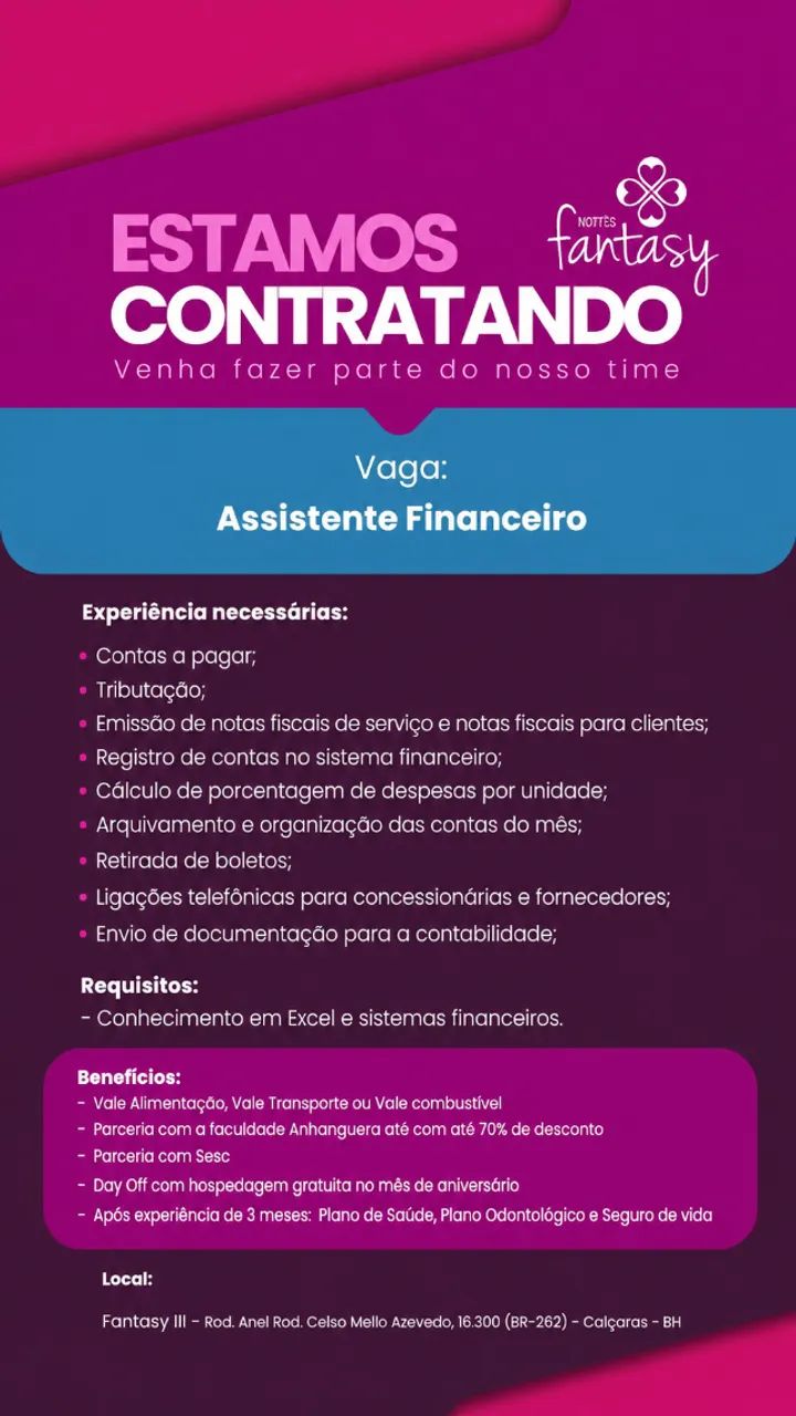 ASSISTENTE FINANCEIRO (Contas a pagar)