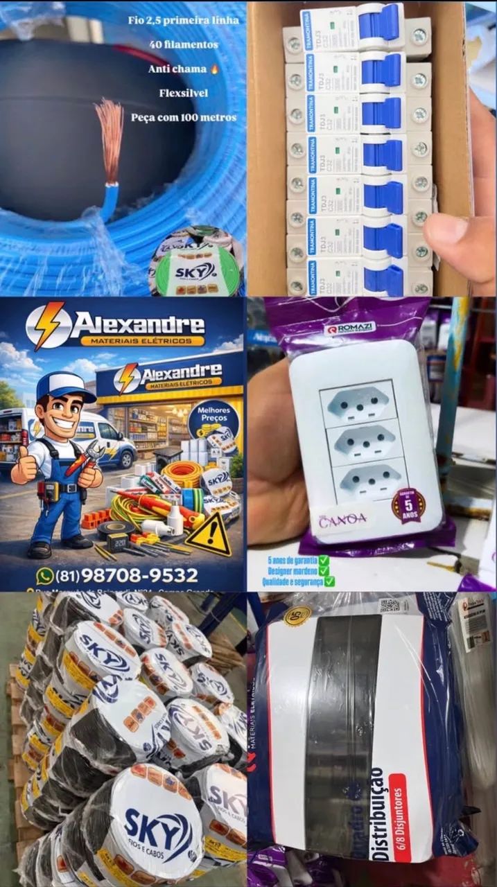 Fios e tomadas de ótima qualidade  - Foto 2