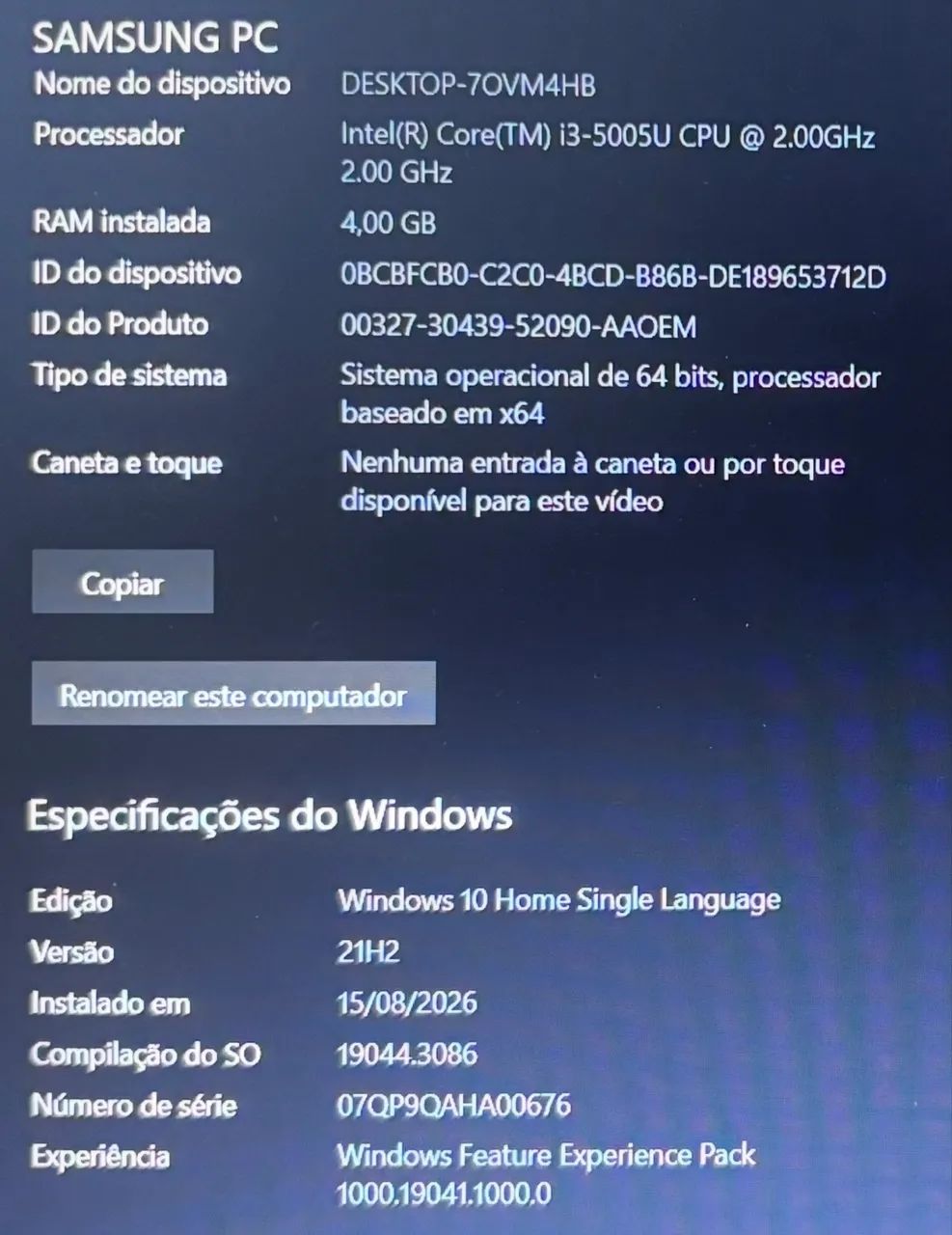 Notebook Samsung 300E Intel Core i3 - Tela 15.6" (Excelente Estado) - Foto 4