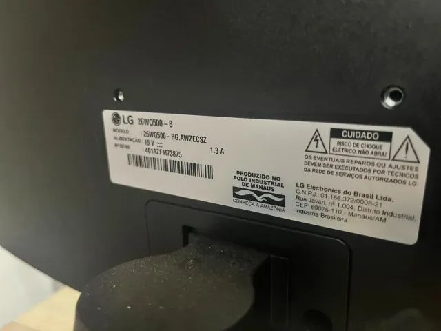 Monitor LG UltraWide 26 (26WQ500) Full HD IPS - Funcionando Perfeitamente - Foto 5