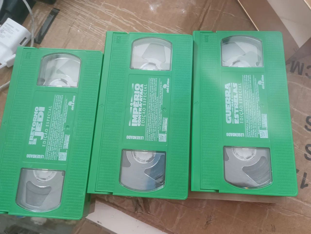 Fita vhs usada 