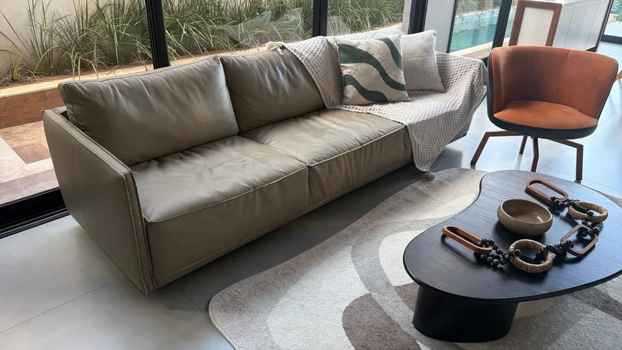 Sofá em couro legítimo  - Foto 2
