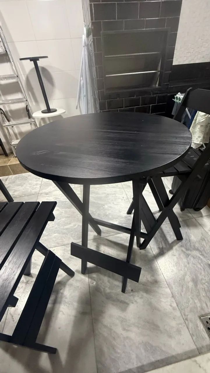 Dois Conjuntos de mesa e cadeira bistrô  - Foto 3