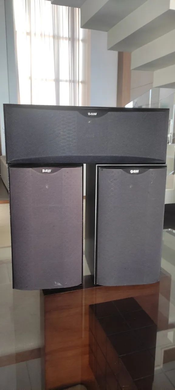 Caixas B&W - Mod.601 e Central CC6 - Trio de caixas frontais Inglesas - Foto 2