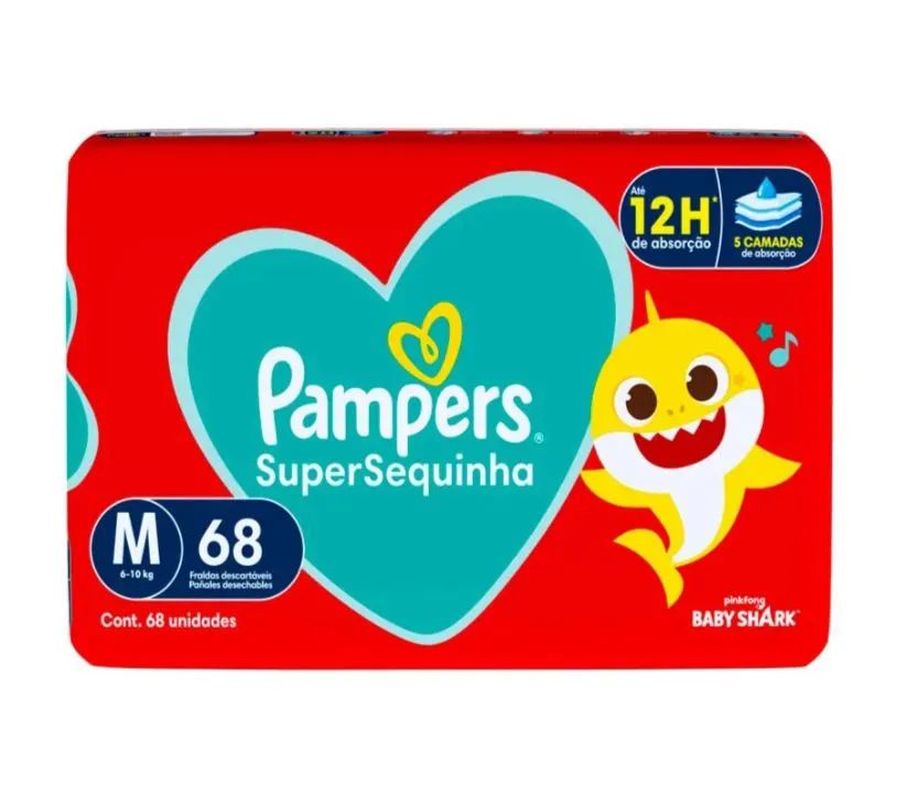 Fralda Pampers M 