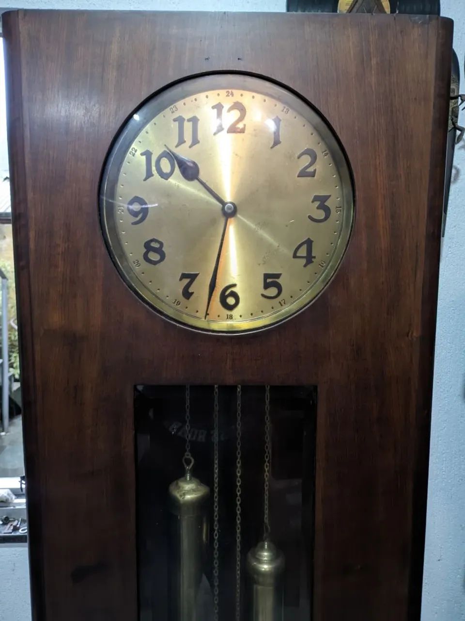 Relógio antigo pedestal Alemão  - Foto 2