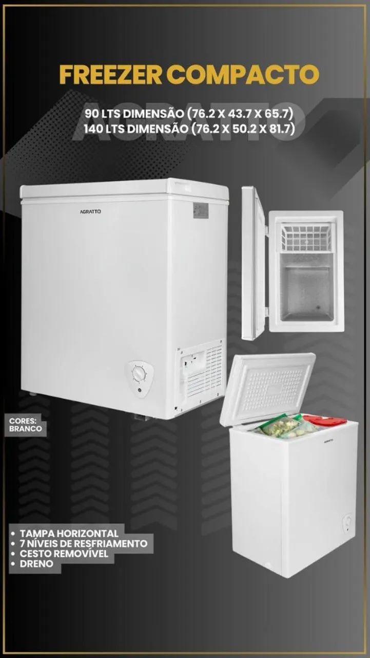 Freezer tampa horizontal 
