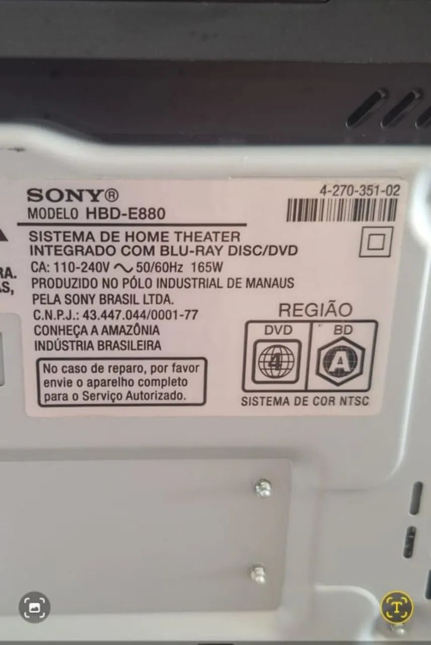 HOME THEATER SONY HBD E880 - Foto 2