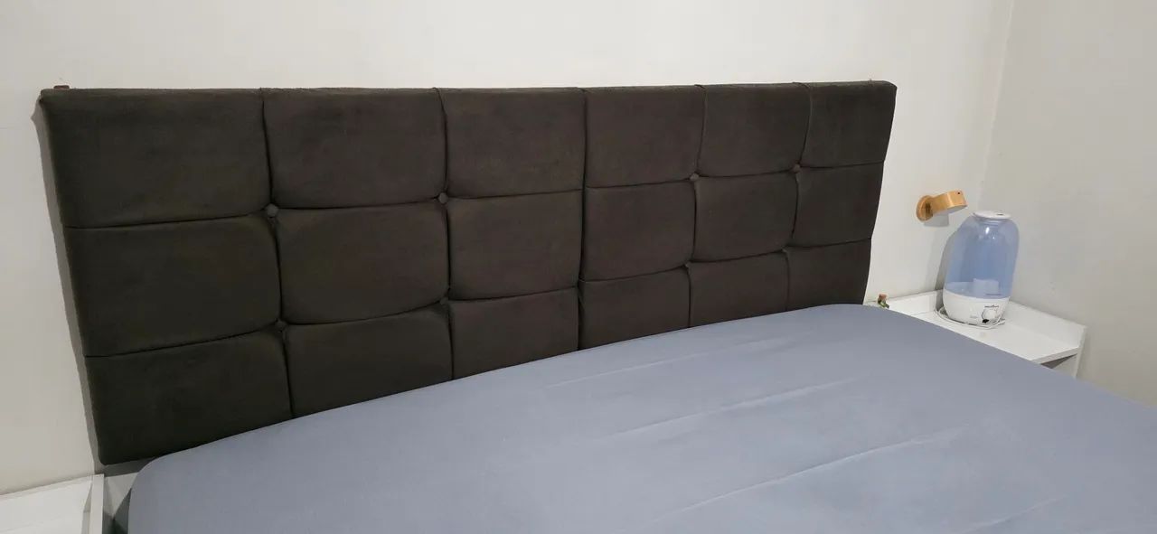 Cabeceira Estofada Cama Box Queen - Foto 2