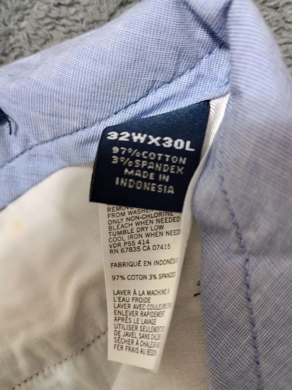 Calça de Sarja Masculina Preta Náutica  - Foto 3