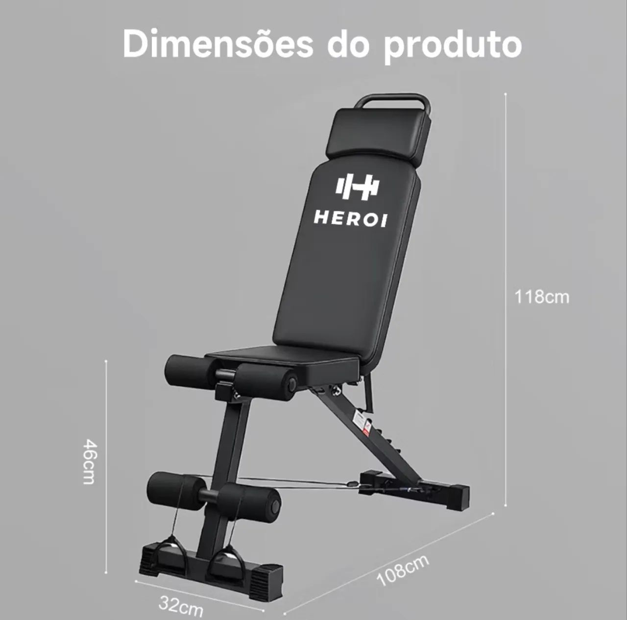 Banco de academia HERÓI - Foto 3