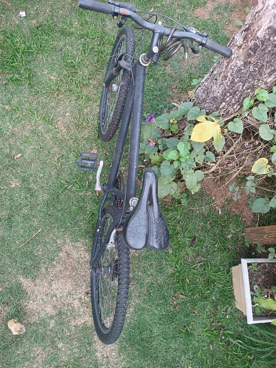 Bicicleta aro 26, preta, usada. - Foto 4