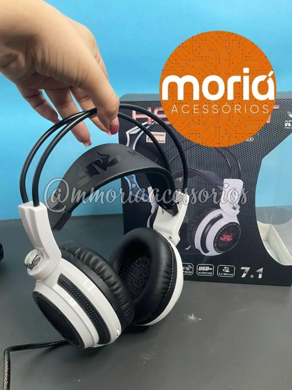Fone Headset Gamer Knup Kp400 Audio 7.1 Microfone Usb + P2 Pc Ps4 Xbox - Foto 5