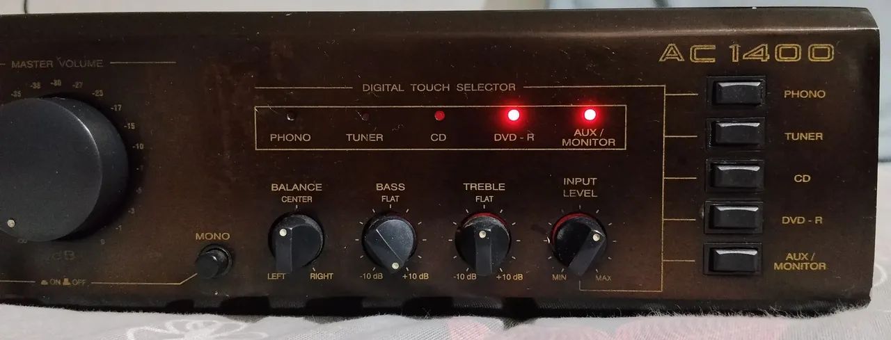 AMPLIFICADOR MIXER UNIC AC1400 mi. Com Bluetooth