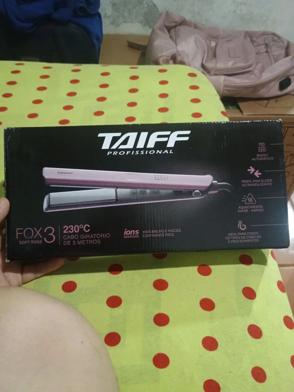 Chapinha Taiff Fox Íon 3 Solft 230° Rose Bivolt