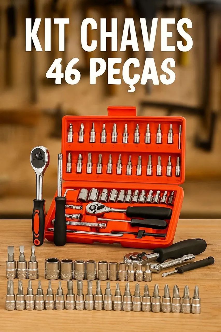 Kit de ferramentas 46 peças