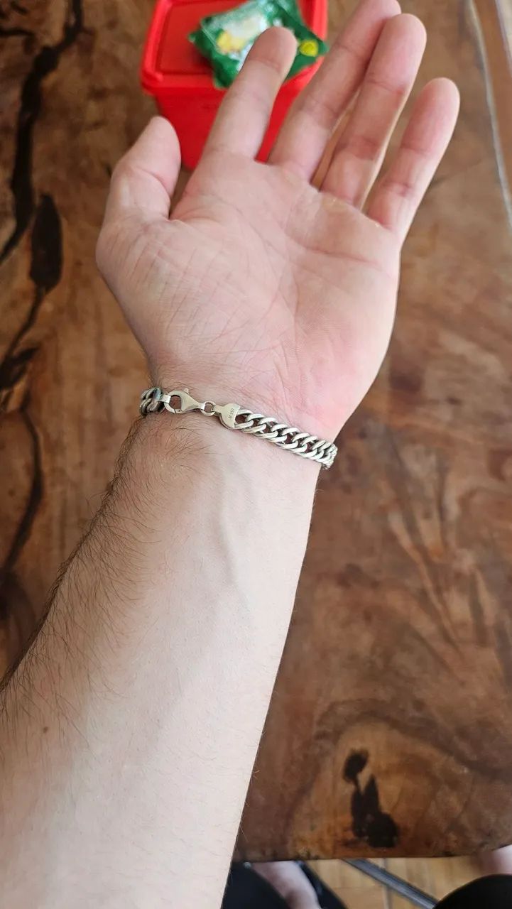 Pulseira de prata - Foto 4