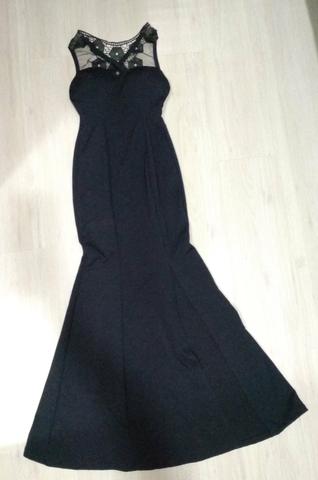 Vestido preto longo
