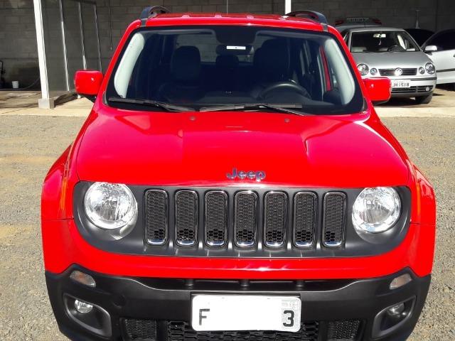 Renegate Longitude 1.8 Flex 4X2 Automatico 2016 Vermelho Completo Couro - Foto 10
