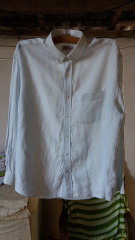 Camisa Manga Longa de Puro Linho