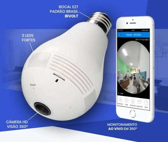 Camera espiã 360 graus