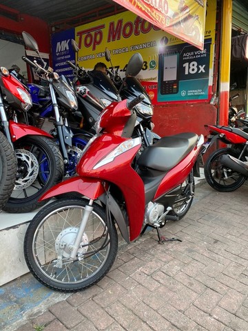 HONDA BIZ 110 VERMELHA 2019, BAIXO KM, OTIMO ESTADO DE CONSERVAÇÃO !!! TOP MOTOS