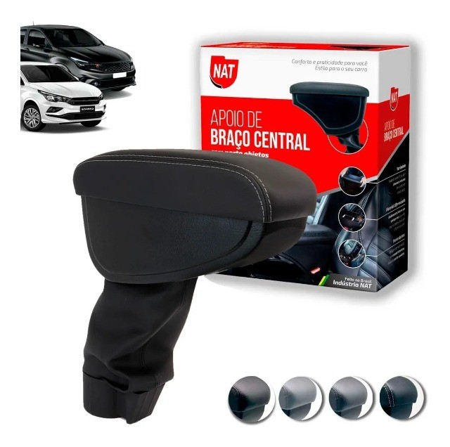 Apoio Encosto Descanso de Braço Fiat Argo Cronos  - Fácil instalação