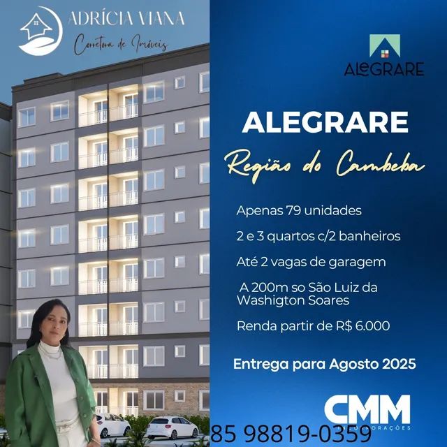 Casas à venda na Avenida Washington Soares - Cambeba, Fortaleza - CE