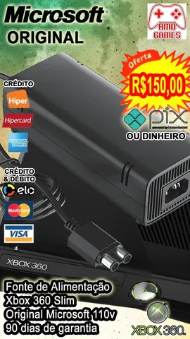 Cartão Xbox R$ 100 Reais Microsoft - R$99,99