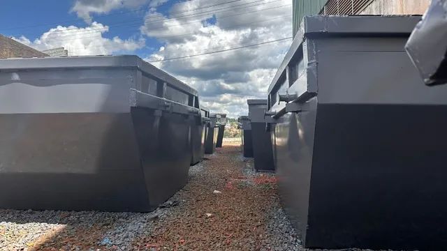 Caçambas para poli caçamba estacionária, Container Almoxarifado e escritorio
