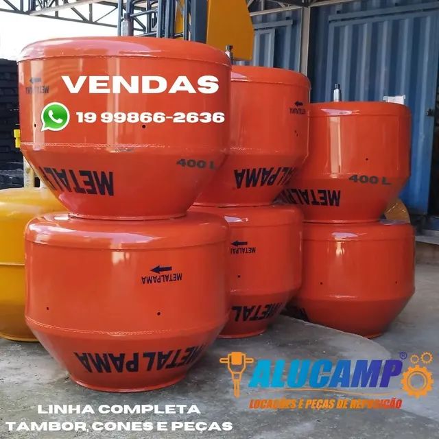 Betoneiras Metalpama Tambor e peças manutenção 
